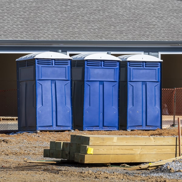 can i customize the exterior of the portable toilets with my event logo or branding in Caledonia Ohio